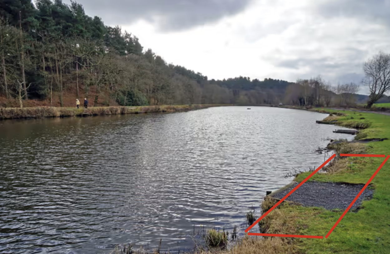 Fishing Peg with large area / lots of room